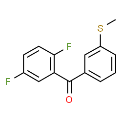 ChemSpider 2D Image | (2,5-Difluorophenyl)[3-(methylsulfanyl)phenyl]methanone | C14H10F2OS
