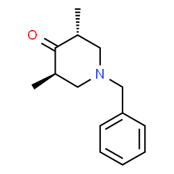 ChemSpider 2D Image | (3R,5R)-1-Benzyl-3,5-dimethyl-4-piperidinone | C14H19NO
