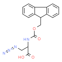 ChemSpider 2D Image | 3-Azido-N-[(9H-fluoren-9-ylmethoxy)carbonyl]alanine | C18H16N4O4