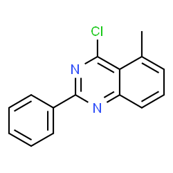ChemSpider 2D Image | 4-Chloro-5-methyl-2-phenylquinazoline | C15H11ClN2