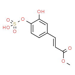 ChemSpider 2D Image | Methyl (2E)-3-[3-hydroxy-4-(sulfooxy)phenyl]acrylate | C10H10O7S