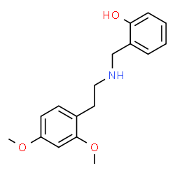ChemSpider 2D Image | 2-({[2-(2,4-Dimethoxyphenyl)ethyl]amino}methyl)phenol | C17H21NO3