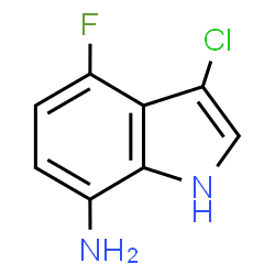 ChemSpider 2D Image | 3-Chloro-4-fluoro-1H-indol-7-amine | C8H6ClFN2