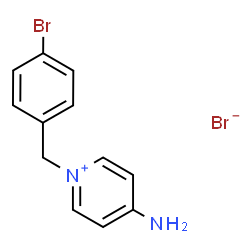 ChemSpider 2D Image | 4-Amino-1-(4-bromobenzyl)pyridinium bromide | C12H12Br2N2