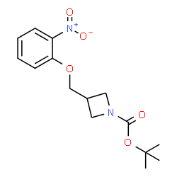 ChemSpider 2D Image | 1-BOC-3-(2-NITROPHENOXYMETHYL)AZETIDINE | C15H20N2O5
