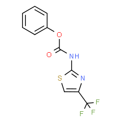 ChemSpider 2D Image | Phenyl [4-(trifluoromethyl)-1,3-thiazol-2-yl]carbamate | C11H7F3N2O2S