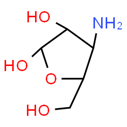 ChemSpider 2D Image | 3-Amino-3-deoxypentofuranose | C5H11NO4