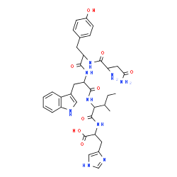 ChemSpider 2D Image | Asparaginyltyrosyltryptophylisoleucylhistidine | C36H45N9O8