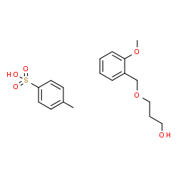 ChemSpider 2D Image | 3-[(2-Methoxybenzyl)oxy]-1-propanol - 4-methylbenzenesulfonic acid (1:1) | C18H24O6S