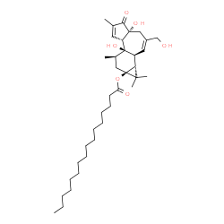 ChemSpider 2D Image | 12-deoxyphorbol-13-hexadecanoate | C36H58O6