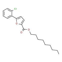 ChemSpider 2D Image | Nonyl 5-(2-chlorophenyl)-2-furoate | C20H25ClO3