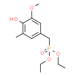 ChemSpider 2D Image | Diethyl (4-hydroxy-3-methoxy-5-methylbenzyl)phosphonate | C13H21O5P