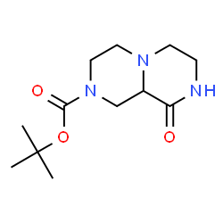 ChemSpider 2D Image | tert-Butyl 9-oxohexahydro-1H-pyrazino[1,2-a]pyrazine-2(6H)-carboxylate | C12H21N3O3