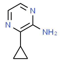 ChemSpider 2D Image | 3-cyclopropylpyrazin-2-amine | C7H9N3