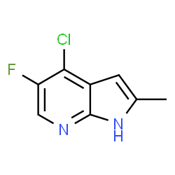 ChemSpider 2D Image | 4-Chloro-5-fluoro-2-methyl-1H-pyrrolo[2,3-b]pyridine | C8H6ClFN2