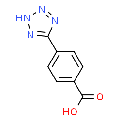 ChemSpider 2D Image | 4-(1H-Tetrazol-5-yl)benzoic acid | C8H6N4O2