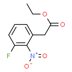 ChemSpider 2D Image | Ethyl (3-fluoro-2-nitrophenyl)acetate | C10H10FNO4