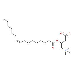 ChemSpider 2D Image | O-palmitoleoylcarnitine | C23H43NO4