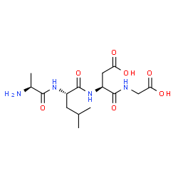 ChemSpider 2D Image | ala-leu-asp-gly | C15H26N4O7