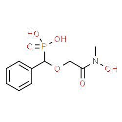 ChemSpider 2D Image | [{2-[Hydroxy(methyl)amino]-2-oxoethoxy}(phenyl)methyl]phosphonic acid | C10H14NO6P