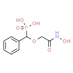 ChemSpider 2D Image | {[2-(Hydroxyamino)-2-oxoethoxy](phenyl)methyl}phosphonic acid | C9H12NO6P