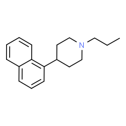 ChemSpider 2D Image | 4-(1-Naphthyl)-1-propylpiperidine | C18H23N