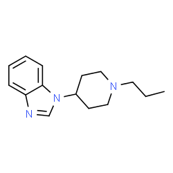 ChemSpider 2D Image | 1-(1-Propyl-4-piperidinyl)-1H-benzimidazole | C15H21N3