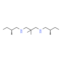 ChemSpider 2D Image | 2,2-Dimethyl-N,N'-bis(2-methylbutyl)-1,3-propanediamine | C15H34N2