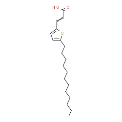 ChemSpider 2D Image | 3-(5-Dodecyl-2-thienyl)acrylic acid | C19H30O2S