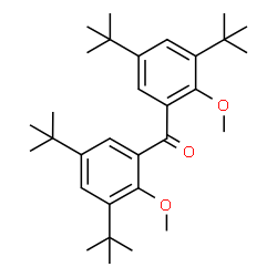 ChemSpider 2D Image | Bis[2-methoxy-3,5-bis(2-methyl-2-propanyl)phenyl]methanone | C31H46O3