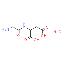 ChemSpider 2D Image | Glycylaspartic acid hydrate (1:1) | C6H12N2O6