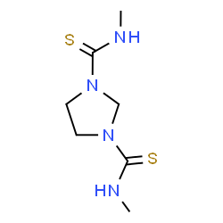 ChemSpider 2D Image | N,N'-Dimethyl-1,3-imidazolidinedicarbothioamide | C7H14N4S2