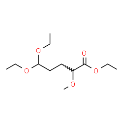 ChemSpider 2D Image | Ethyl 5,5-diethoxy-2-methoxypentanoate | C12H24O5