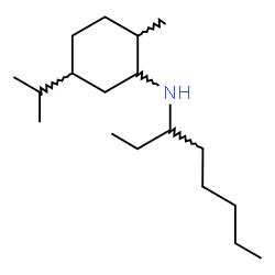 ChemSpider 2D Image | 5-Isopropyl-2-methyl-N-(3-octanyl)cyclohexanamine | C18H37N