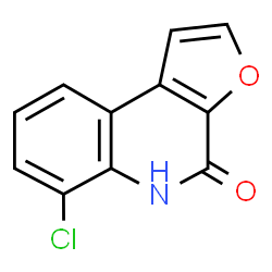ChemSpider 2D Image | 6-Chlorofuro[2,3-c]quinolin-4(5H)-one | C11H6ClNO2