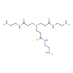 ChemSpider 2D Image | 3,3',3''-Nitrilotris{N-[2-(methylamino)ethyl]propanamide} | C18H39N7O3