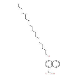 ChemSpider 2D Image | 4-(Octadecyloxy)-1-naphthoic acid | C29H44O3