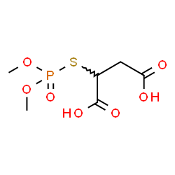 ChemSpider 2D Image | 2-[(Dimethoxyphosphoryl)sulfanyl]succinic acid | C6H11O7PS