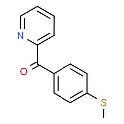 ChemSpider 2D Image | [4-(Methylsulfanyl)phenyl](2-pyridinyl)methanone | C13H11NOS
