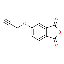 ChemSpider 2D Image | 5-(2-Propyn-1-yloxy)-2-benzofuran-1,3-dione | C11H6O4