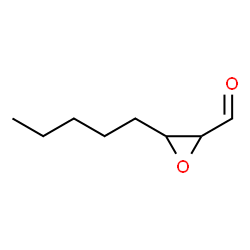 ChemSpider 2D Image | 3-Pentyl-2-oxiranecarbaldehyde | C8H14O2