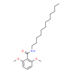 ChemSpider 2D Image | N-Dodecyl-2,6-dimethoxybenzamide | C21H35NO3