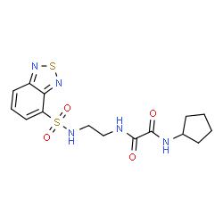 ChemSpider 2D Image | N-{2-[(2,1,3-Benzothiadiazol-4-ylsulfonyl)amino]ethyl}-N'-cyclopentylethanediamide | C15H19N5O4S2