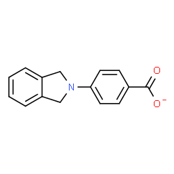 ChemSpider 2D Image | 4-(1,3-Dihydro-2H-isoindol-2-yl)benzoate | C15H12NO2