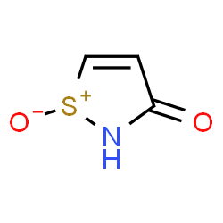 ChemSpider 2D Image | 3-Oxo-2,3-dihydro-1,2-thiazol-1-ium-1-olate | C3H3NO2S