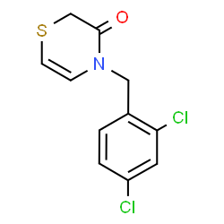 ChemSpider 2D Image | 4-(2,4-Dichlorobenzyl)-2H-1,4-thiazin-3(4H)-one | C11H9Cl2NOS
