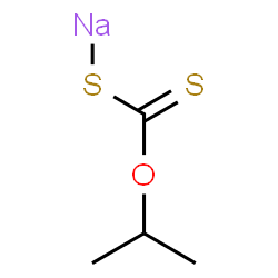 ChemSpider 2D Image | Sodium O-isopropyl carbonodithioate | C4H7NaOS2