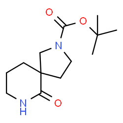 ChemSpider 2D Image | tert-butyl 6-oxo-2,7-diazaspiro[4.5]decane-2-carboxylate | C13H22N2O3