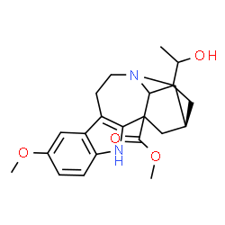 ChemSpider 2D Image | Methyl (2alpha)-20-hydroxy-12-methoxyibogamine-18-carboxylate | C22H28N2O4