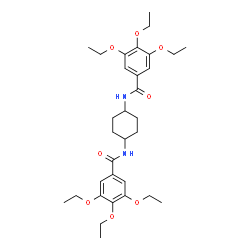 ChemSpider 2D Image | N,N'-1,4-Cyclohexanediylbis(3,4,5-triethoxybenzamide) | C32H46N2O8